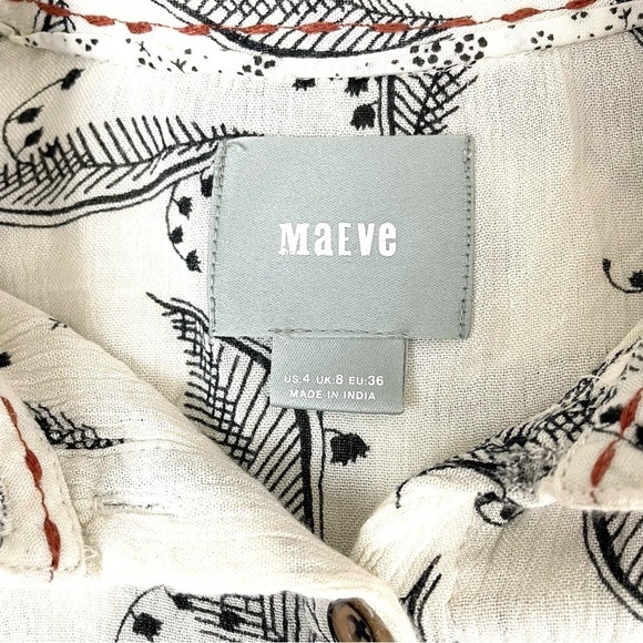 Anthropologie Maeve Lilly of the Valley Button Up Blouse - Picture 9 of 14